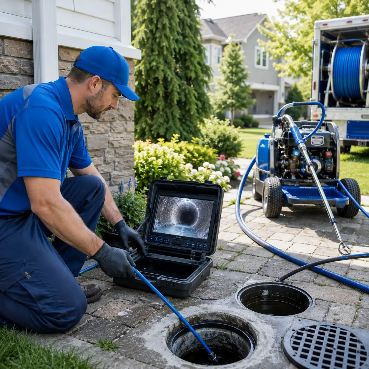 Outdoor drain cleaning professionals serving Lenzburg, IL
