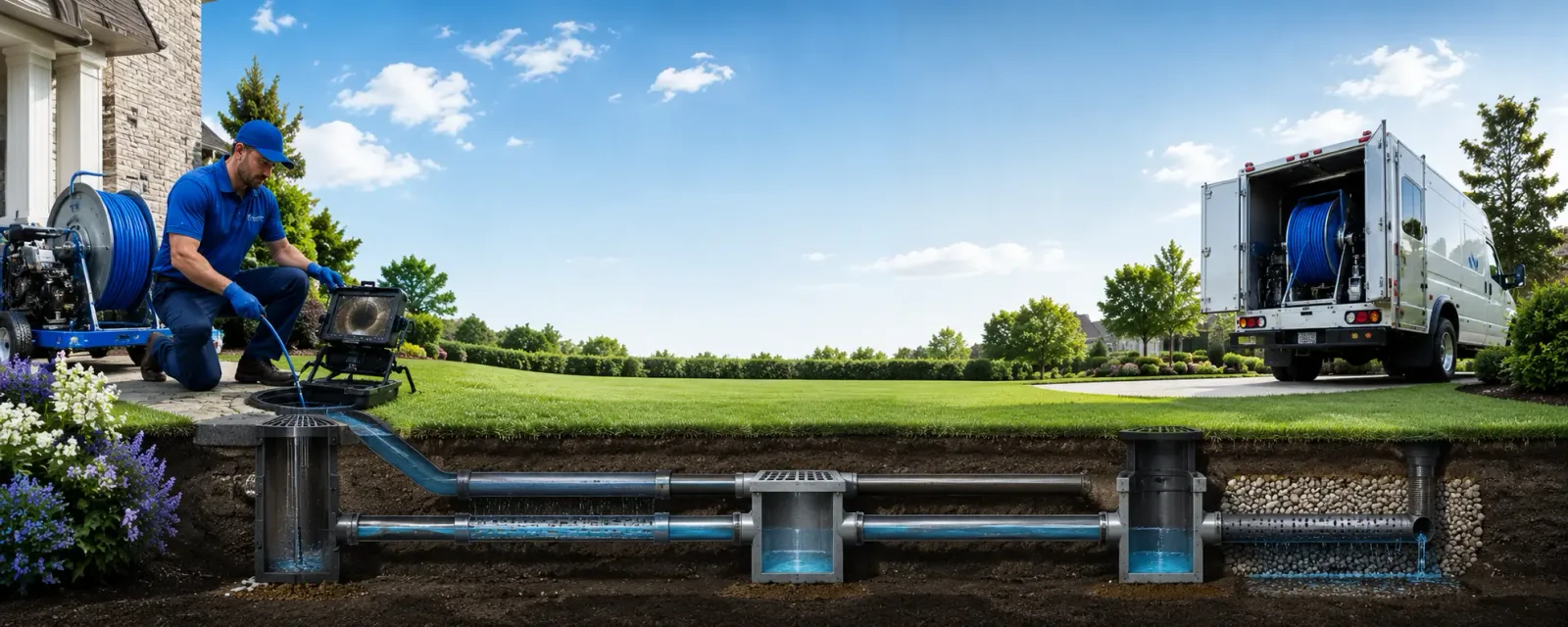 Outdoor drain cleaning information for Lenzburg, IL